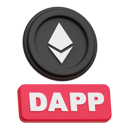 Ethereum Dapp  3D Icon