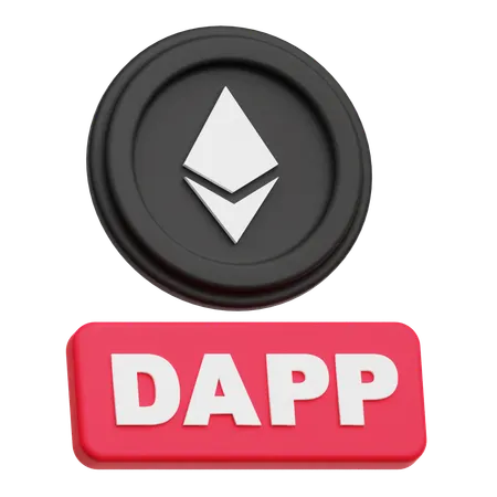 Ethereum Dapp  3D Icon