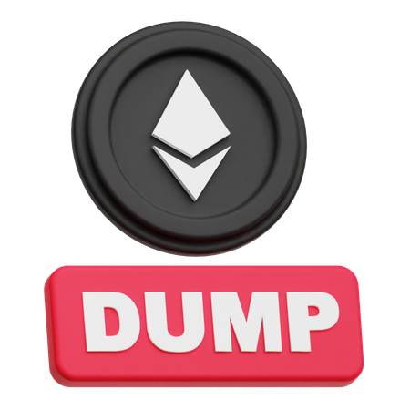 Vidage d'ethereum  3D Icon