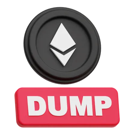 Vidage d'ethereum  3D Icon