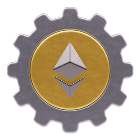 Ethereum-Einstellung  3D Icon