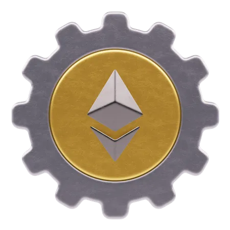 Ethereum-Einstellung  3D Icon