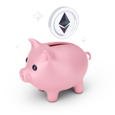 Économies sur Ethereum  3D Icon