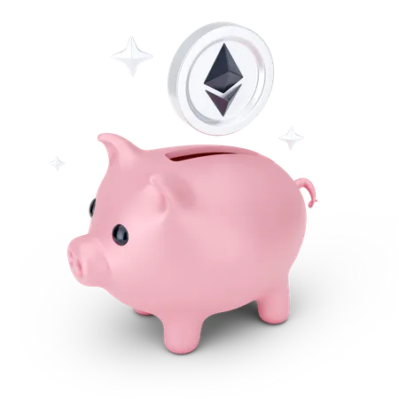 Économies sur Ethereum  3D Icon