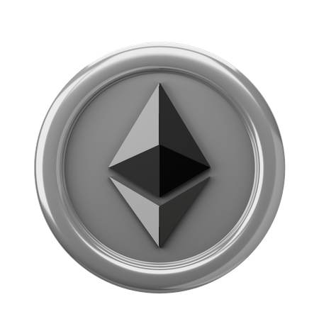 Ethereum ETH Coin  3D Icon