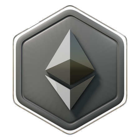 Ethereum (ETH)-Abzeichen  3D Icon