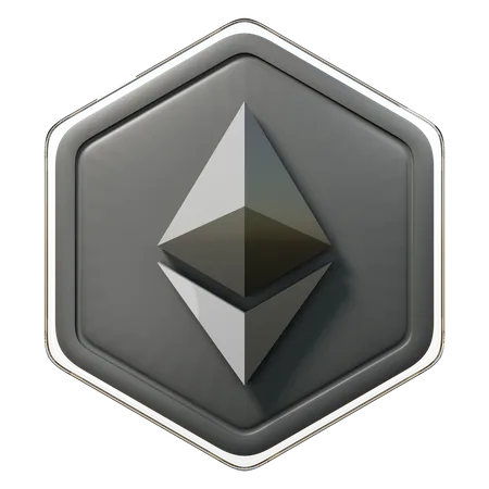 Ethereum (ETH)-Abzeichen  3D Icon