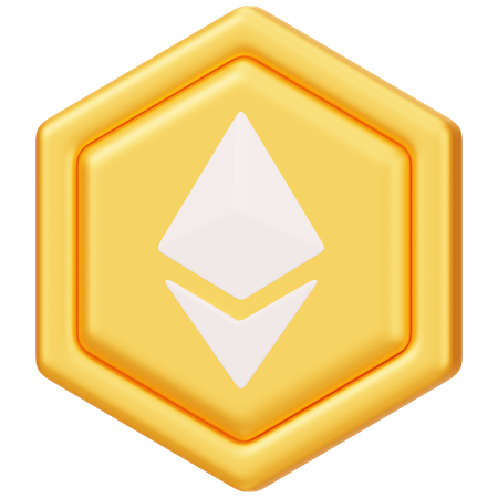 Ethereum (ETH) Badge  3D Icon