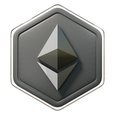 Ethereum (ETH) Badge  3D Icon