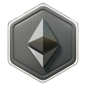 3d ethereum badge illustration