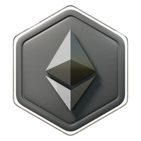 Ethereum (ETH) Badge 3D Icon