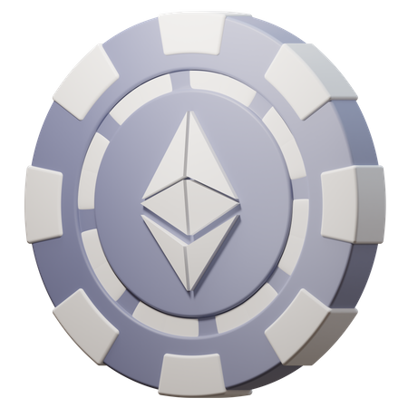 Ethereum (ETH) Chip 3D Icon