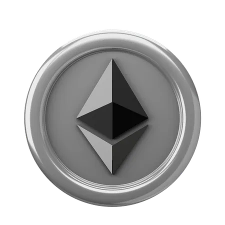 Ethereum ETH Coin  3D Icon