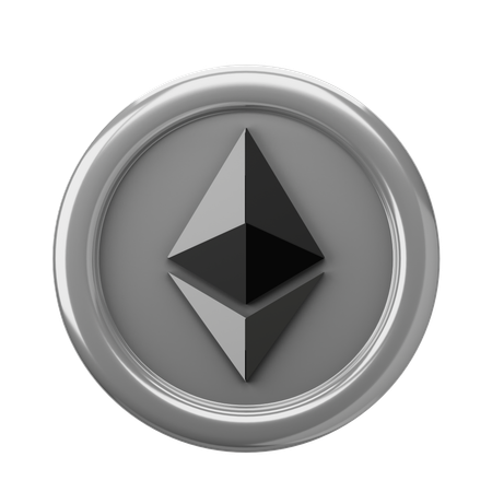 Ethereum ETH Coin  3D Icon