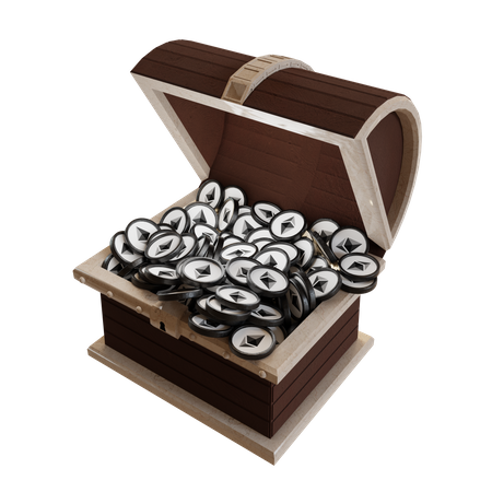 Ethereum (ETH) Treasure Chest  3D Icon