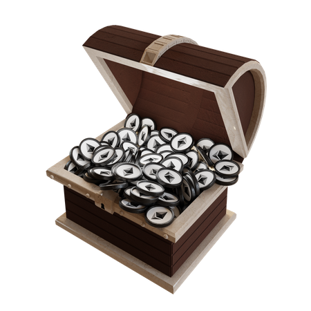 Ethereum (ETH) Treasure Chest 3D Icon
