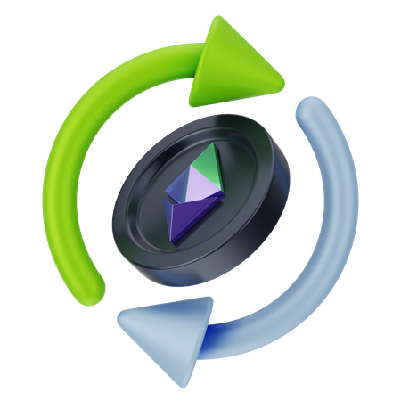 Échange d'Ethereum  3D Icon