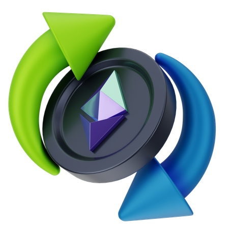 Échange d'Ethereum  3D Icon
