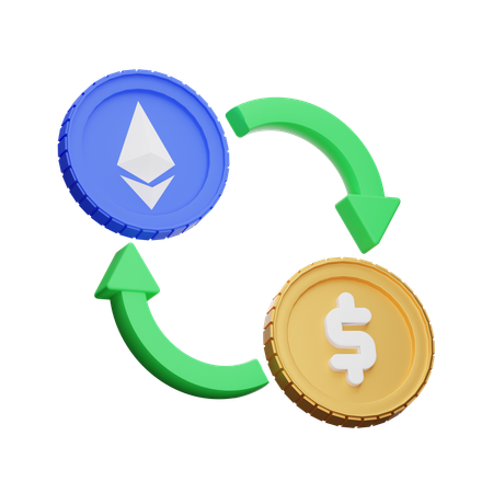 Ethereum Exchange  3D Icon