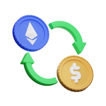 Ethereum Exchange  3D Icon