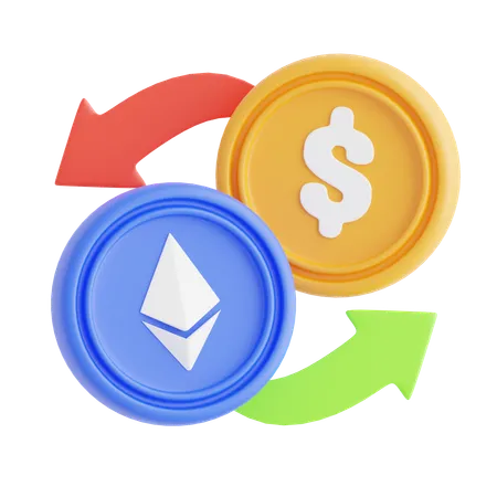 Ethereum Exchange  3D Icon