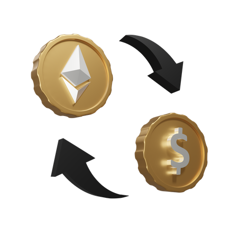 Ethereum Exchange  3D Icon