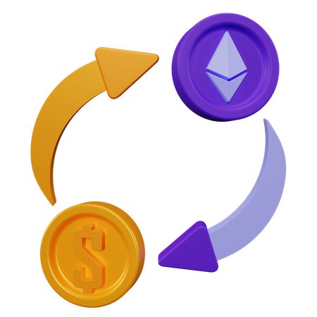 Ethereum Exchange  3D Icon