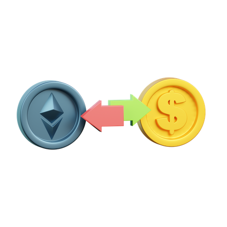 Ethereum Exchange  3D Icon