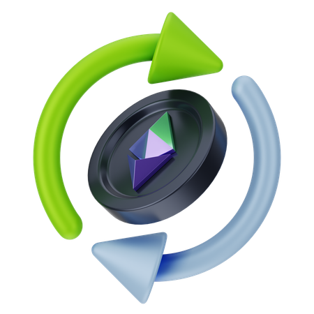 Ethereum Exchange  3D Icon