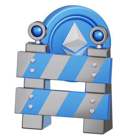 Ethereum Fence  3D Icon