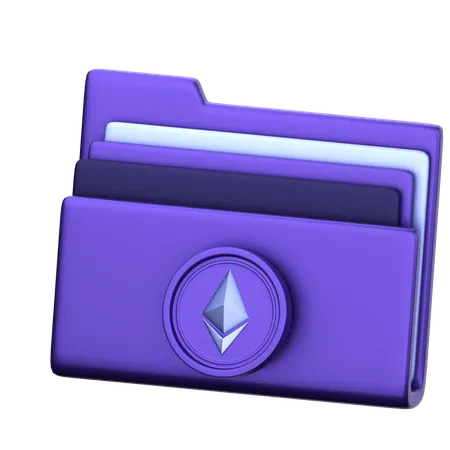 Ethereum File  3D Icon