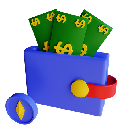 Ethereum-Geldbörse  3D Icon