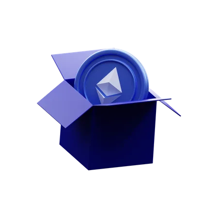 Ethereum Giveaway 3D Illustration