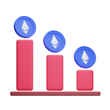 Ethereum Graph  3D Icon