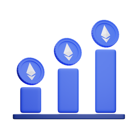 Ethereum Graph  3D Icon