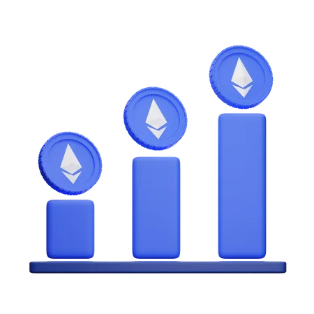 Ethereum Graph  3D Icon