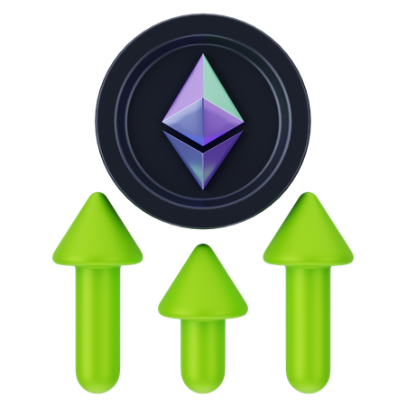 Ethereum Growth  3D Icon