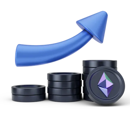 Ethereum Growth  3D Icon