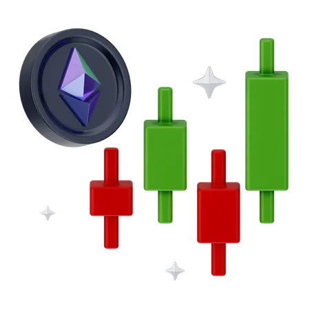 Ethereum Growth  3D Icon