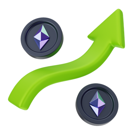 Ethereum Growth  3D Icon