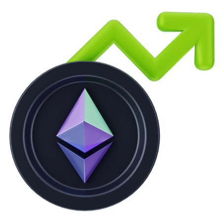 Ethereum Growth  3D Icon