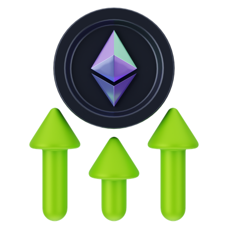 Ethereum Growth  3D Icon