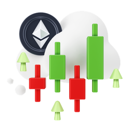 Ethereum-Handel  3D Icon