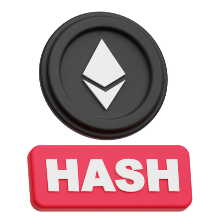 Ethereum Hash  3D Icon