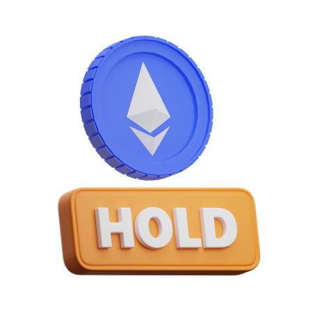 Ethereum Hold  3D Icon