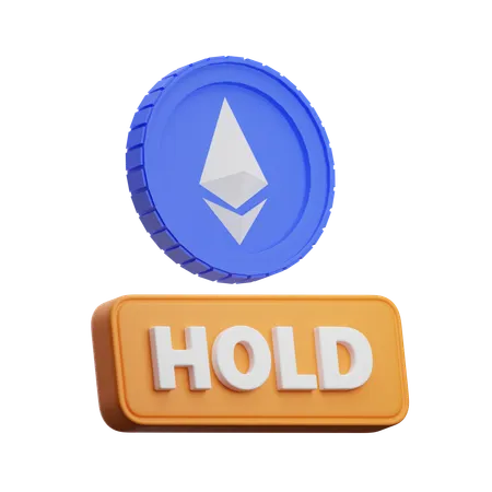 Ethereum Hold  3D Icon