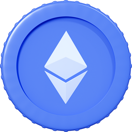 Ethereum Icon  3D Icon