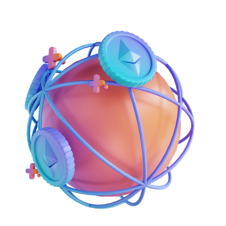 Ethereum International Transition  3D Icon