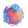 ethereum international transition 3d logo
