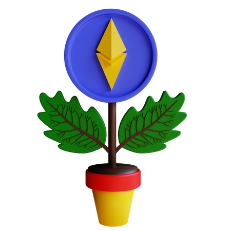 Ethereum Investment  3D Icon